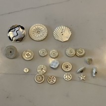 Lot Of Assorted Buttons 1800s Mother-of-Pearl, Various MOP Styles - £79.67 GBP