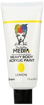 Ranger Dina Wakley Media Heavy Body 2 oz. Acrylic Paint, Lemon (Yellow) - £20.33 GBP