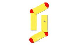 Happy Socks 3D Yellow Glasses Unisex Premium Cotton Socks 1 Pair Size 4-7 - £11.97 GBP