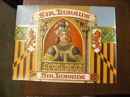 1911 wonderful, beautiful SIR LORRAINE vintage cigar box label - $22.50