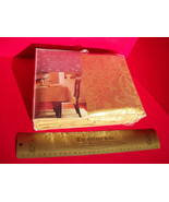 Jaclyn Smith Home Decor 60x102 Oblong Tablecloth Damask Gold Fabric Tabl... - $14.24