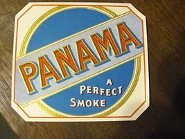 vintage 1920s PANAMA cigar box label - $14.99