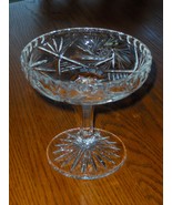 Vintage Beyer Crystal Hand Cut Pedestal Bowl from Germany  - £31.05 GBP
