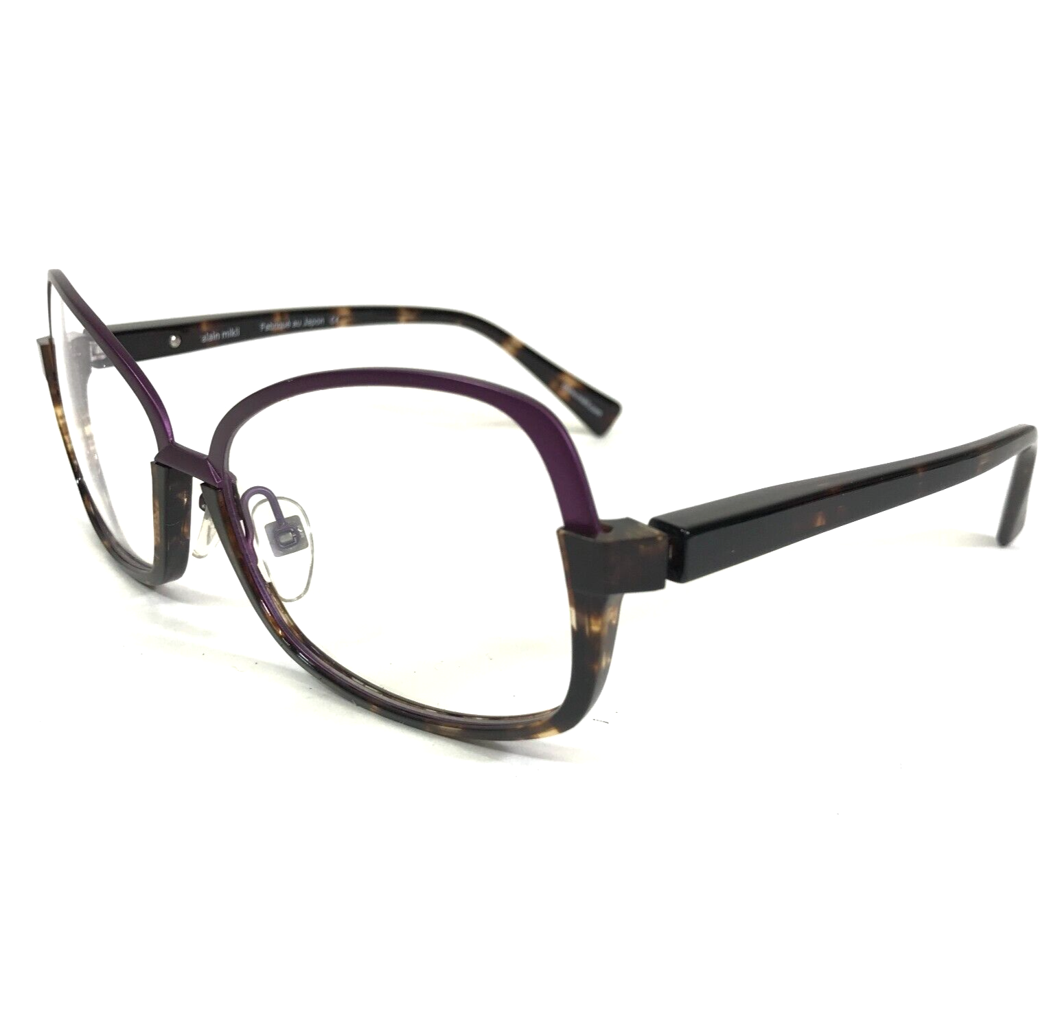Primary image for Alain Mikli Eyeglasses Frames AL1331 M0FC Purple Tortoise Cat Eye 56-16-140