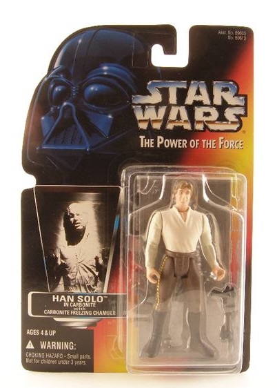 Star Wars Power of the Force 2 Red Card Han Solo In Carbonite - £8.78 GBP