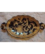 Chinese Trays gold and black double handled -4 pieces [80G] - £59.16 GBP
