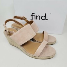 find. Women&#39;s Sandals Sz 10 M Suede Wedge Heel Espadrille Pink Rose - $17.49