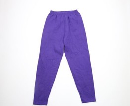 Vintage 90s Streetwear Womens M Faded Blank Cuffed Sweatpants Joggers Pu... - $46.09 CAD
