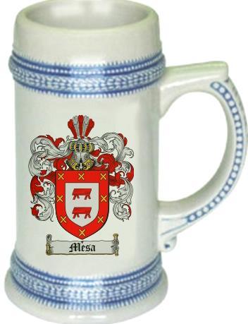 Mesa Coat of Arms Stein / Family Crest Tankard Mug