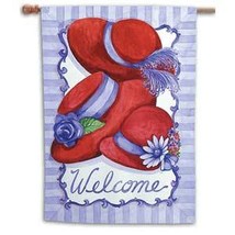 Red Hat Trio Toland Art Banner - £18.79 GBP