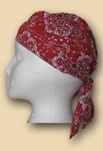 Red Paisley Headwrap - $5.40