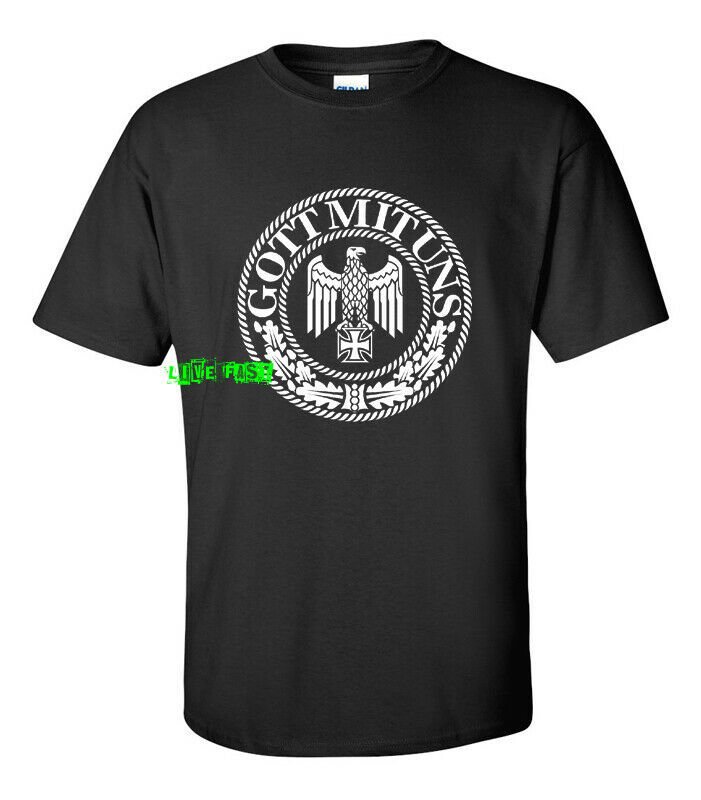 GOTT MIT UNS T SHIRT german eagle iron cross imperial germany ww1 kaiser deutsch
