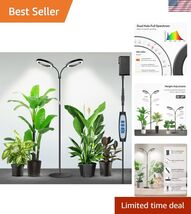 Halo Grow Lights, Dual-Head Full Spectrum LED Plant Lights for Indoor Gr... - $65.86