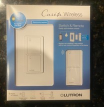 Lutron P-PKG1WS-WH Caseta Smart Switch Kit with Remote - White - £39.81 GBP