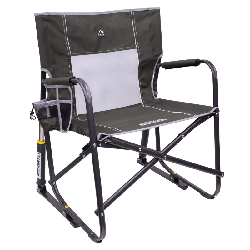GCI Outdoor Freestyle Rocker XL, Pewter Gray, Adult Chair camping chairs  - £87.22 GBP