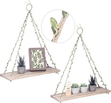 Hanging Shelves For Wall And Window Plant Shelf Indoor - Floating, Large... - £25.51 GBP