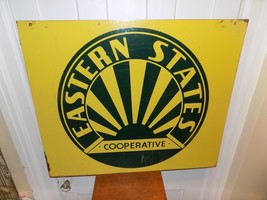 Vintage Eastern States Cooperative Heavy Metal Sign - $6,551.01 MXN