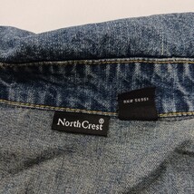 North Crest RN#56952 Women's Blue Full Button Denim Jacket Pockets Size S (6-8) image 4