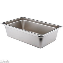 Full Size 6&quot; Deep Stainless Steel Hotel Food Pan for Chafing Dishes Bonu... - £57.92 GBP