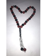 New Black&amp;Red TESPIH Masbaha Prayer Worry Beads Black Sibha Islamic 33 B... - $9.90