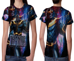 Thanos and Infinity Gauntlet Womens Printed T-Shirt Tee - $14.53+