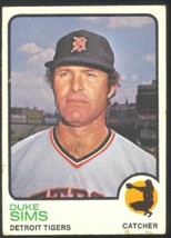 Detroit Tigers Duke Sims 1973 Topps Baseball Card # 304 vg - £0.37 GBP