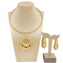 Pendants Necklace Earrings Jewelry Dubai 18k Plated Jewelry For Women Accessorie - £44.05 GBP