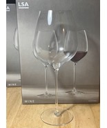 LSA Clear Red Wine Glasses, Set of 2 BNIB - £47.17 GBP