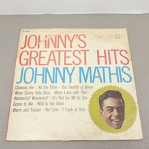 Johnny&#39;s Greatest Hits Johnny Mathis Vinyl Record LP Columbia Stereo CL 1133 - £7.47 GBP
