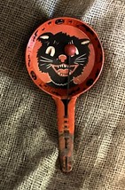 Vintage Tin Halloween Noise Maker Kirchhof Black Cat Clapper - £36.31 GBP