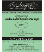 CLEAR 1/4&quot; Double Sided Fusible Stay Tape - Sold By the 25 yard Roll M49... - $168.13 MXN