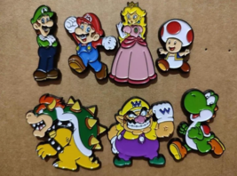Nintendo Super Mario Pins Full Set Official Collectible Lapel Brooches - £22.83 GBP