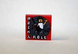 Building Toy Record LP rock N roll  2X2 construction piece Minifigure Gift Chris - £2.83 GBP