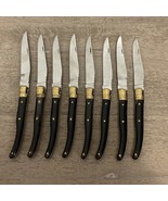 8 Piece Decorated Pakistani Steak Knife Set Black Ergonomic Knife Handle... - €61,24 EUR