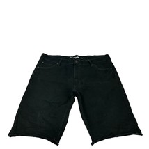 Wrangler Mens Slim Black Denim Jeans Shorts Size 40 Casual Comfort Fit - $24.37