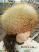 Natural Red Fox Fur Russian Boyarka Women Hat PLUS A Bonus Fur Hat 24&quot; circum - £70.77 GBP