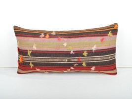 12x24&#39;&#39; lumbar pillow bohemian cushion Kilim Pillow Throw Pillow lumbar pillow  - £31.34 GBP