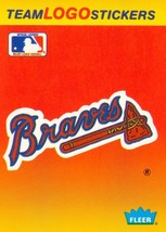 1991 Fleer Large Team Logo Stickers Braves - £0.79 GBP