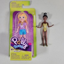 Polly Pocket Mini Doll Blonde 4&quot; New In Box and Polly Pocket Tiana Loose - £9.21 GBP