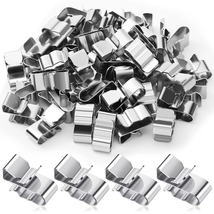 50 Pcs Trailer Frame Wire Clips Stainless Steel Clips Metal Cable Clips 22.5 Mm/ - £10.90 GBP