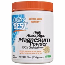 Doctors Best Magnesium, Chelated Powder 100% 7.1 OZ - £22.85 GBP