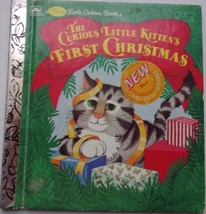 1984 The Curious Little Kitten&#39;s First Christmas Linda Hayward Golden Book - £3.90 GBP