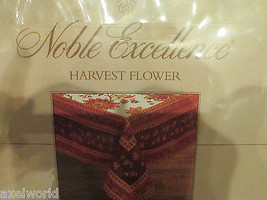 Noble Excellence &quot;Harvest Flower&quot; 1pc 60&quot; X 120&quot; Tablecloth Multi Colors Nib - £35.40 GBP