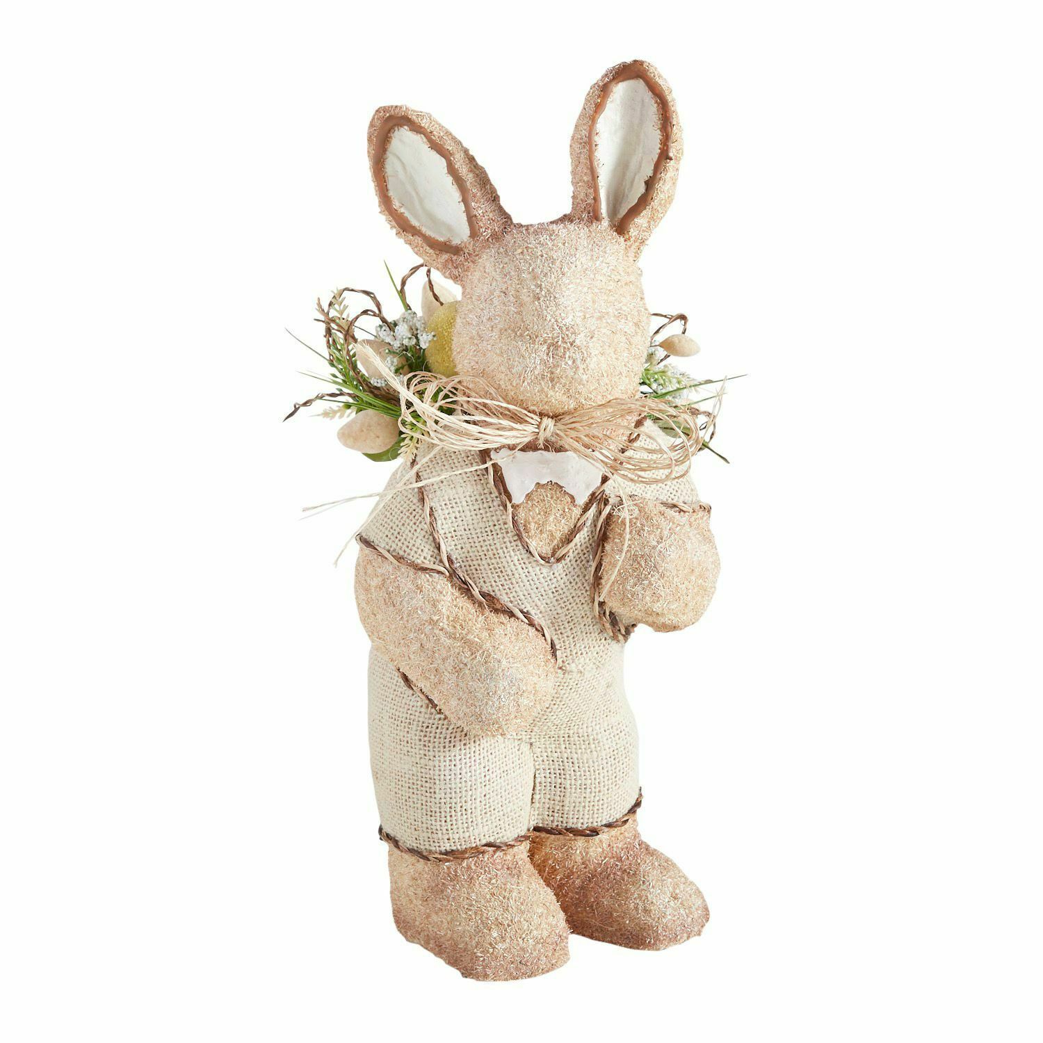 NWT PIER 1 IMPORTS  NATURAL  ORGANIC FARM EASTER BUNNY RABBIT LARGE 16.5"Hx6"W - $58.41