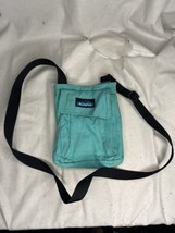 KAVU Satchel Keeper Crossbody Bag Purse Small 8”x6” Turquoise Blue - £11.74 GBP