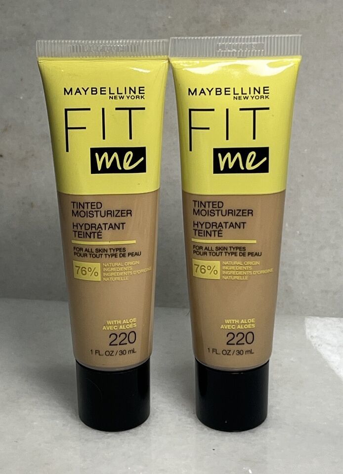 2 Maybelline Fit Me Tinted Moisturizer With Aloe - 220 - 1oz - $11.49