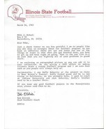 Bob Otolski Signed 1983 Typed Letter Illinois State Coach - £27.23 GBP