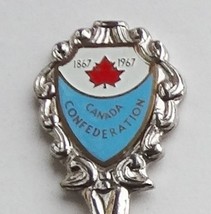Collector Souvenir Spoon Canada Confederation 1867 1967 Maple Leaf - $4.99