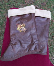 Steampunk Boot Tops Spats with Gears - New - $14.00