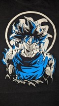 Dragon Ball Z Mens Size 2XL Black Anime Super Saiyan Goku Graphic T-Shirt - £14.86 GBP